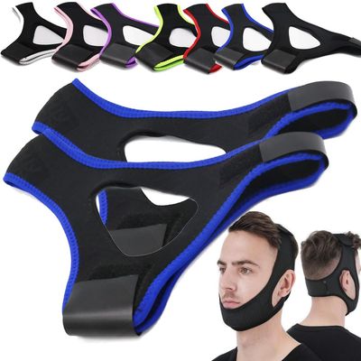 Airflow Jaw Strap Veralabs, Veralabs Air Flow Jaw Strap, Airflow Jaw Strap, Adjustable Jaw Strap for Sleeping Close Mouth, Anti Snoring Chin Strap for Women Men Snoring (Blue,1 Pcs)