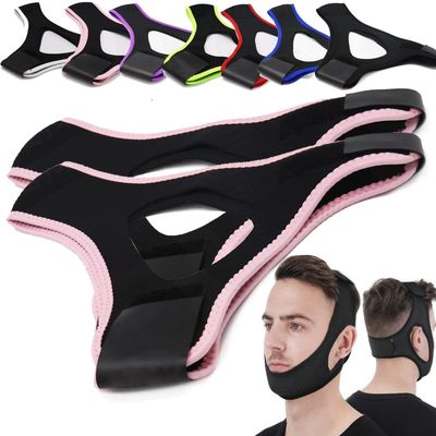 Airflow Jaw Strap Veralabs, Veralabs Air Flow Jaw Strap, Airflow Jaw Strap, Adjustable Jaw Strap for Sleeping Close Mouth, Anti Snoring Chin Strap for Women Men Snoring (Pink,3 Pcs)