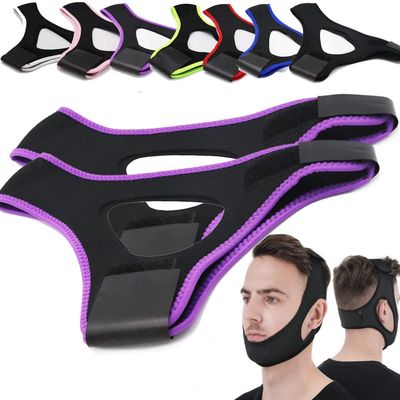 Airflow Jaw Strap Veralabs, Veralabs Air Flow Jaw Strap, Airflow Jaw Strap, Adjustable Jaw Strap for Sleeping Close Mouth, Anti Snoring Chin Strap for Women Men Snoring (Purple,1 Pcs)