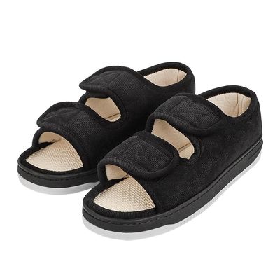 Diabetic Swollen Sandals for Men Women Wide Width Edema Adjustable Extra Wide Open Toe Diabetic Slippers for Swollen Feet Arthritis Elderly Swelling Neuropathy Lymphedema Surgery Recovery Footwear