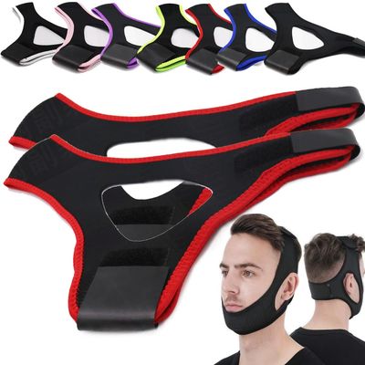 Airflow Jaw Strap Veralabs, Veralabs Air Flow Jaw Strap, Airflow Jaw Strap, Adjustable Jaw Strap for Sleeping Close Mouth, Anti Snoring Chin Strap for Women Men Snoring (Red,1 Pcs)
