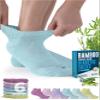 Doctor's Select Viscose Bamboo Ankle Diabetic Socks for Women and Men - 6 Pairs | Diabetic Ankle Socks for Men | Neuropathy Socks for Women | Pink, Light Pink, Purple, Blue, Green, Yellow view 1