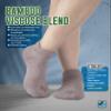 Doctor's Select Viscose Bamboo Ankle Diabetic Socks for Women and Men - 6 Pairs | Diabetic Ankle Socks for Women | Mens Diabetic Socks | Aqua, Blue, Light Purple, Maroon, Light Yellow, Orange view 3