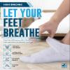 Doctor's Select Viscose Bamboo Ankle Diabetic Socks for Women and Men - 6 Pairs | Diabetic Sock 9-12 | Diabetic Socks for Men Size 13-15 | Diabetes Sock Black, White, Grey view 2