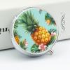 Pill Box Pill Case 3 Compartment Travel Pill Box Tropical Pineapple Printing Small Pill Box Portable Medicine Pill Case Pill Organizer for Purse & Pocket for Travel Handbag (Round) view 4