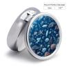 Pill Box Pill Case 3 Compartment Travel Pill Box Underwater Marine Life Printing Small Pill Box Portable Medicine Pill Case Pill Organizer for Purse & Pocket for Travel Handbag (Round) view 2