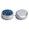 Pill Box Pill Case 3 Compartment Travel Pill Box Underwater Marine Life Printing Small Pill Box Portable Medicine Pill Case Pill Organizer for Purse & Pocket for Travel Handbag (Round) view 3
