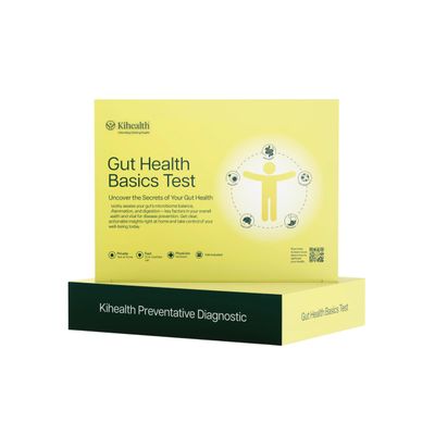 KiHealth  Gut Health Basics Test  at-Home Stool Test for Digestion, Inflammation, and Microbiome Balance  at-Home Kit