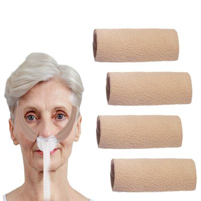 4 Packs CPAP Strap Covers, Ultra-Soft and Breathable CPAP Headgear Cushions, Prevents Red Marks, Compatible with Most CPAP Mask Straps, Hypoallergenic Fabric, Machine Washable