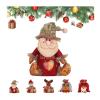Firtideti Bags Zipper Design, 2024 New Christmas Eve Apples Candy Gift Bags, Santa Snowman Doll Storage Gift Bag, Drawstring Bags for Christmas Party Decor (2-Pack, 7.87 x 8.66 inches) view 1