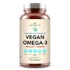 AMANDEAN Vegan Omega 3 Supplement. Premium Fish Oil Alternative. Algae DHA & EPA. Carrageenan Free Softgels. Algal Essential Fatty Acids. Plant Based Heart, Brain, Eye, Skin, Immune Support. (60ct) view 1