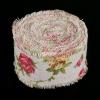 Elegant Rose Flower Hessian Ribbon for Jute Belt, 10m Lace Jute Belt for Wedding Decoration view 2