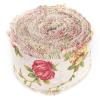Elegant Rose Flower Hessian Ribbon for Jute Belt, 10m Lace Jute Belt for Wedding Decoration view 3