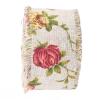 Elegant Rose Flower Hessian Ribbon for Jute Belt, 10m Lace Jute Belt for Wedding Decoration view 4