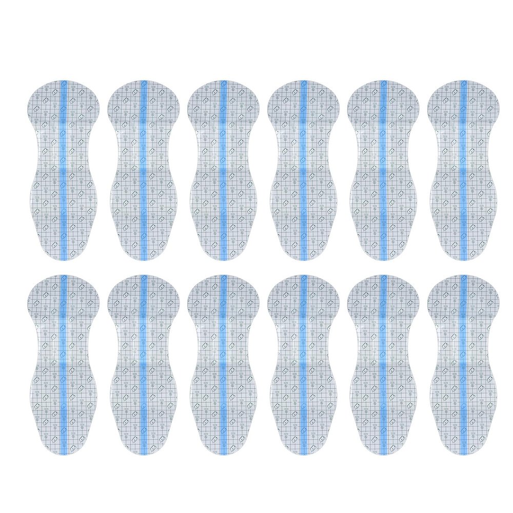 12Pcs Swimming Panty Liner, 16.5 x 6.3in Women Private Patch Water Comfortable Concealed PU Swimming Private Sticker for Women Children