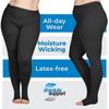 ABSOLUTE SUPPORT Extra Large Womens Compression Pantyhose 20-30mmHg with Open Toe - Plus Size Opaque Compression Tights for Women Swollen Veins, Venous Ulcers, Chronic Venous Insufficiency - 7X-Large view 3