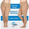 ABSOLUTE SUPPORT Plus Size Compression Pantyhose for Women 20-30mmHg - Womens Compression Tights with Open Toe for Deep Vein Thrombosis, Varicose Eczema, Reticular Veins Circulation - Beige, 2X-Large view 3