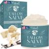Beef Tallow Salve All Natural Grass Fed Beef Tallow & Honey All Purpose Balm Moisturizing Body Salve Great for Eczema, Cracked, Dry, Itchy, Irritated Skin Skin Repair Skincare Made in USA view 1