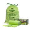 10-13 Gallon Compostable Trash Bags Drawstring 30 Bags Heavy Duty Extra Thick 1 Mil 49.21 Liter Biodegradable Trash Bags Compost Bags Green for Kitchen ASTM D6400 US BPI and OK Compost Home Certified view 1