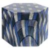 Holyart Smooth Hexagon Funeral urn with Quad Matte Fabric Effect 5L view 1