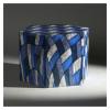 Holyart Smooth Hexagon Funeral urn with Quad Matte Fabric Effect 5L view 2