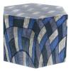 Holyart Smooth Hexagon Funeral urn with Quad Matte Fabric Effect 5L view 3