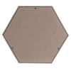 Holyart Smooth Hexagon Funeral urn with Quad Matte Fabric Effect 5L view 4