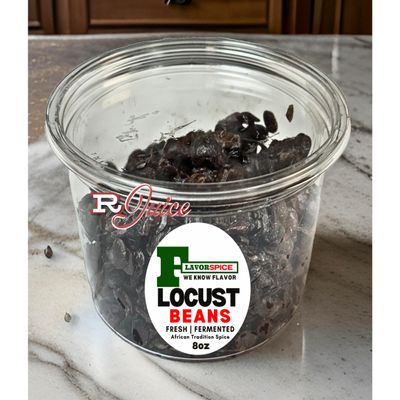 African Traditional Spice - Locust Beans 8oz | Fresh and Fermented | Dawadawa | 1 Bowl