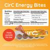CirC Energy Bites - 6 Pack Honey Peanut Oat Gluten Free Protein Balls -10g Protein, Whole Grains, Nuts & Fruit - Portable Healthy Snacks for Adults & Kids, 5 Piece Resealable Packs view 2