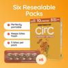 CirC Energy Bites - 6 Pack Honey Peanut Oat Gluten Free Protein Balls -10g Protein, Whole Grains, Nuts & Fruit - Portable Healthy Snacks for Adults & Kids, 5 Piece Resealable Packs view 4