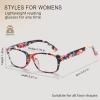 BLOEXCLU 6 Pack Reading Glasses for Women Men Blue Light Blocking Spring Hinge Computer Readers, Anti Eyestrain/Glare (6 Mixed C6, 1.5, Diopters) view 3