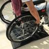 ZYXQQJ Wheelchair Ramp for Doorways, Rubber Bridge Ramp, Threshold Entry Ramp Portable Wheelchair Ramp with Supporting Frame(40x40x8cm/16x16x3in) view 2