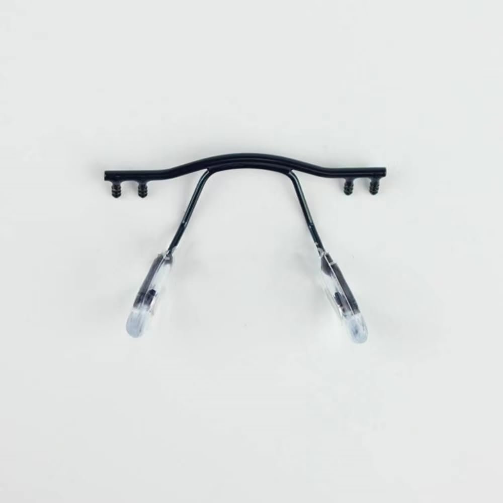 100pcs Glasses Nose Pad Arm Metal Rimless Optical Frame Nose Pad Holder Glasses Accessories(Blue)