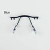 100pcs Glasses Nose Pad Arm Metal Rimless Optical Frame Nose Pad Holder Glasses Accessories(Blue) view 2