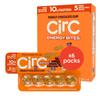 CirC Energy Bites - 6 Pack Peanut Chocolate Chip Gluten Free Protein Balls -10g Protein, Whole Grains, Nuts & Fruit - Portable Healthy Snacks for Adults & Kids, 5 Piece Resealable Packs view 1