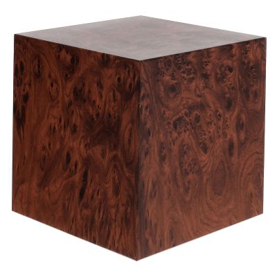 Holyart Funeral urn Smooth Cube Briar Effect Matte 5L