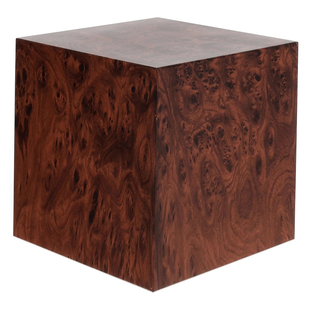 Holyart Funeral urn Smooth Cube Briar Effect Matte 5L