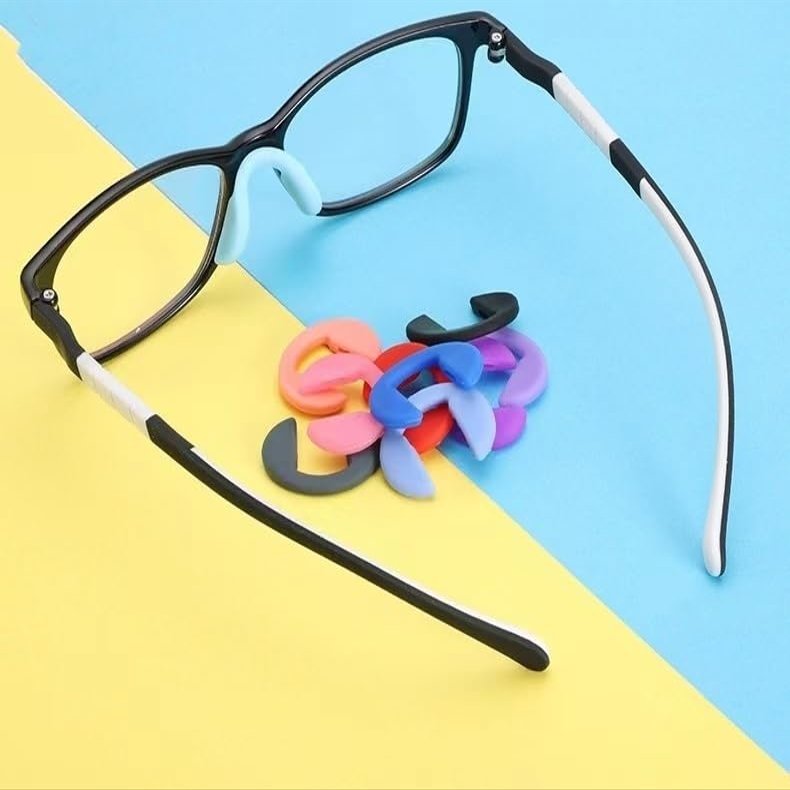 150pcs U Shape Silicone Glasses Glasses Nose Pad Optical Frame Repair Parts Parts Insert Push Type CY071(Dark Blue)