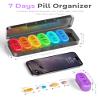  , Am & Pm Pill Organizer 7 Days, Weekly Pill Organinzer 2 Times a Day, Pill Box 7 Day, Medicine Pill Organizer for Travel, Vitamins, Fish Oils, Supplements view 3