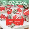 12pcs Surprise Gift Box Explosion, Merry Christmas Folding Bouncing Envelope (Red) view 4