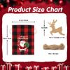 Airabc 24 Pcs Christmas Burlap Gift Bags, Small Goody Bags with Drawstrings for Xmas Holiday Party Favors Supplies, 12 Designs (7 x 5 Inch) view 2