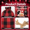 Airabc 24 Pcs Christmas Burlap Gift Bags, Small Goody Bags with Drawstrings for Xmas Holiday Party Favors Supplies, 12 Designs (7 x 5 Inch) view 3