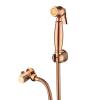 FDAVDNMG HandheldSprayer for Toilet Brass Portable Baby Cloth Diaper Sprayer Rose Gold Hand Held ToiletSprayer Head withHose and Bracket, for Feminine Wash, Pet Washing view 1