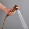 FDAVDNMG HandheldSprayer for Toilet Brass Portable Baby Cloth Diaper Sprayer Rose Gold Hand Held ToiletSprayer Head withHose and Bracket, for Feminine Wash, Pet Washing view 3