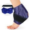 AiricePac Ankle Ice Pack Wrap for Swelling, Ice Pack for Ankle Injuries Reusable, Cold Compress Therapy for Feet Pain Relief, Ankle Ice Wrap for Sprains, Achilles, Tendonitis, Plantar Fasciitis Blue view 1