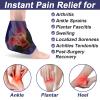 AiricePac Ankle Ice Pack Wrap for Swelling, Ice Pack for Ankle Injuries Reusable, Cold Compress Therapy for Feet Pain Relief, Ankle Ice Wrap for Sprains, Achilles, Tendonitis, Plantar Fasciitis Blue view 2