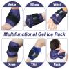 AiricePac Ankle Ice Pack Wrap for Swelling, Ice Pack for Ankle Injuries Reusable, Cold Compress Therapy for Feet Pain Relief, Ankle Ice Wrap for Sprains, Achilles, Tendonitis, Plantar Fasciitis Blue view 4