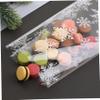 100PCS Clear Cellophane Bags Snowflake Cellophane Sweet Bags with Twist Ties Flat Bottom Christmas Sweet Bags for Candy Biscuit Cookies. view 4