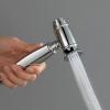 FDAVDNMG HandheldSprayer for Toilet Brass Portable Baby Cloth Diaper Sprayer Hand Held ToiletSprayer Head withHose for Feminine Wash, Pet Washing, Easy to Install, Chrome view 3