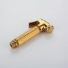 FDAVDNMG HandheldSprayer for Toilet Brass Portable Baby Cloth Diaper Sprayer Gold Hand Held ToiletSprayer Head withHose and Bracket, for Feminine Wash, Pet Washing view 3